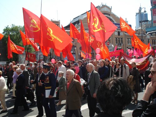 Demonstration Kommunistische Partei der Ukraine