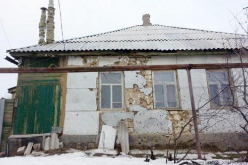 Haus in ukrainischer Siedlung