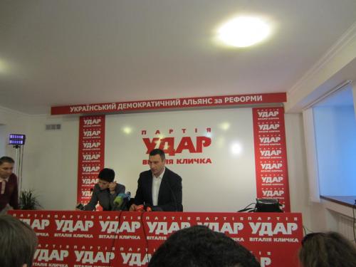 Pressekonferenz Witalij Klytschko