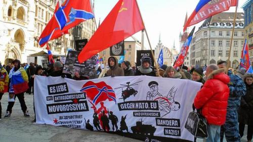 Antiimp-Clowns gegen Nato, EU und ukrainische Bandera-Nazis