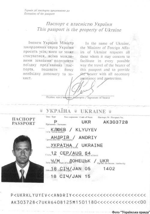Pass Andrij Kljujew