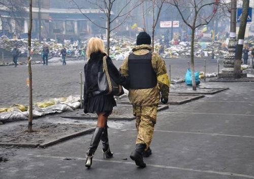 Mitglied der Selbstverteidigung des Maidan