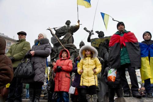 "Bander-Anhänger" in Kiew