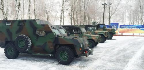 ukrainische gepanzerte Fahrzeuge
