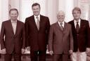 Ex-Präsidenten der Ukraine: Leonid Kutschma, Wiktor Janukowytsch, Leonid Krawtschuk, Wiktor Juschtschenko