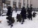 ukrainischer Polizeieinsatz vor dem Parlament