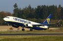 Ryanair: startendes Flugzeug