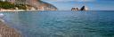 Strand in Gursuf auf der Krim
