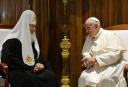 Papst Franziskus und Patriarch Kyrill I. bei ihrem Treffen in Kuba