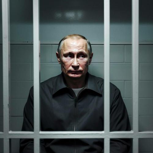 Wladimir Putin hinter Gittern - Kriegsverbrechertribunal