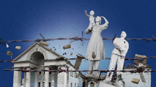 zerstörte Kulturdenkmäler in der Ukraine