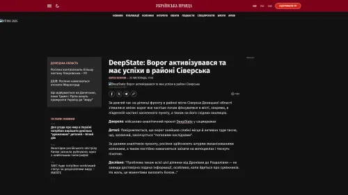 Bildschirmfoto des Originalartikels auf pravda.com.ua