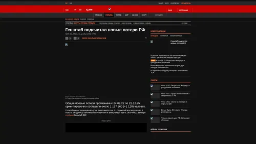 Bildschirmfoto des Originalartikels auf korrespondent.net