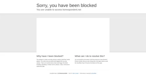 Bildschirmfoto des Originalartikels auf korrespondent.net