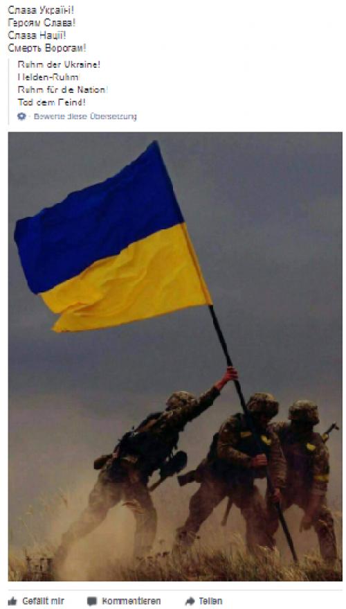 Ukraine-Patrioten bei Facebook