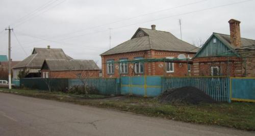 Häuser im Donezker Gebiet