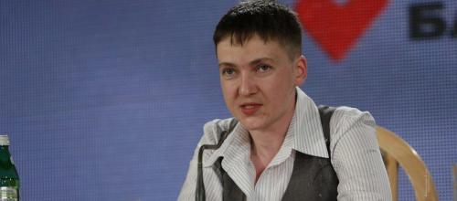 Nadija Savčenko auf ihrer ersten Pressekonferenz nach ihrer Freilassung