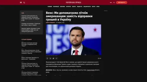 Bildschirmfoto des Originalartikels auf pravda.com.ua