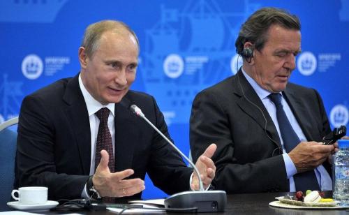 Wladimir Putin und Gerhard Schröder
