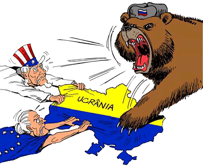Westliche Imperialisten versuchen dem russischen Bär die Ukraine zu entreißen